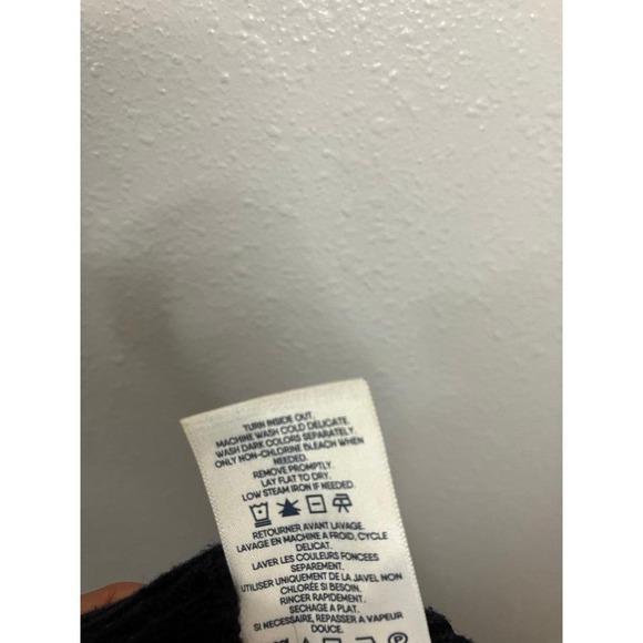 Vintage Lands End Navy‎ Blue Cable Knit Sweater Women's Size 1X - Picture 6 of 6